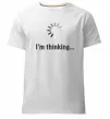 Мужская премиум футболка I'm thinking Белый фото