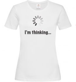 Женская футболка I'm thinking