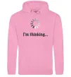 Чоловіча толстовка (худі) I'm thinking Рожевий фото