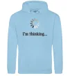 Женская толстовка (худи) I'm thinking Голубой фото