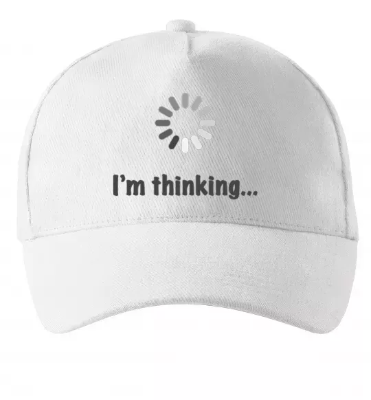 Кепка I'm thinking Білий фото
