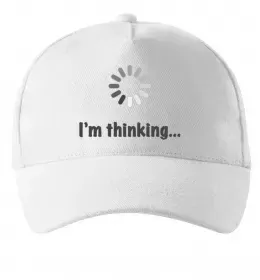 Кепка I'm thinking Білий фото