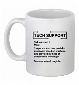 Чашка керамічна Tech support Чашка керамічна Tech support