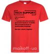 Мужская футболка Tech support Красный фото