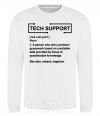 Світшот Tech support Білий фото