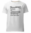 Чоловіча преміум футболка Tech support Білий фото