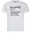 Чоловіча футболка Tech support Білий фото
