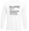 Лонгслив Tech support Белый Лонгслив Tech support Белый фото