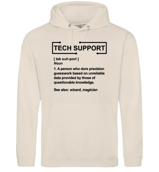 Женская толстовка (худи) Tech support Таш фото