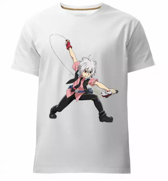 Мужская премиум футболка Шу Куренай Белый фото