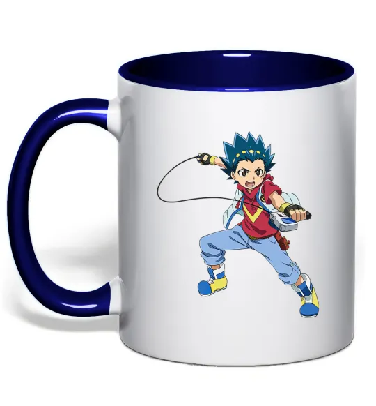 Чашка с цветной ручкой Beyblade Walt Aoi Глубокий темно-синий фото