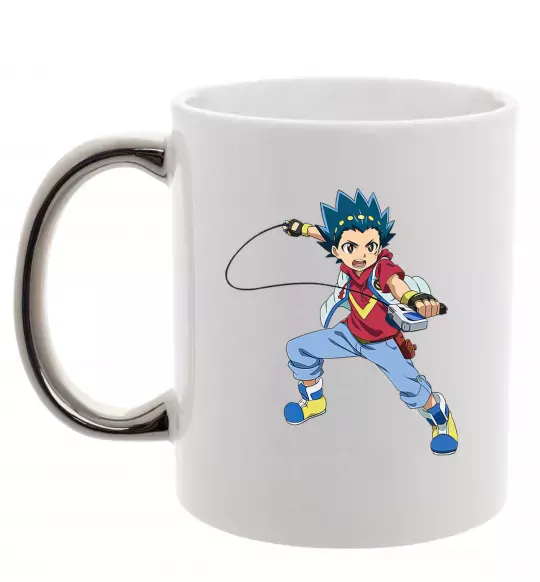 Чашка с цветной ручкой Beyblade Walt Aoi Серебро фото