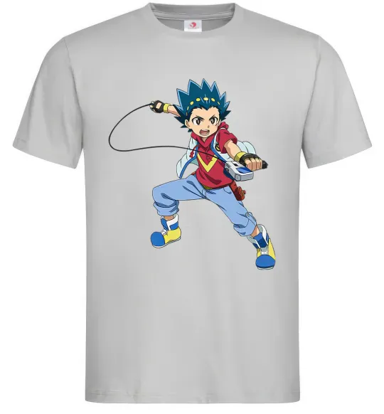 Чоловіча футболка Beyblade Walt Aoi Сірий фото