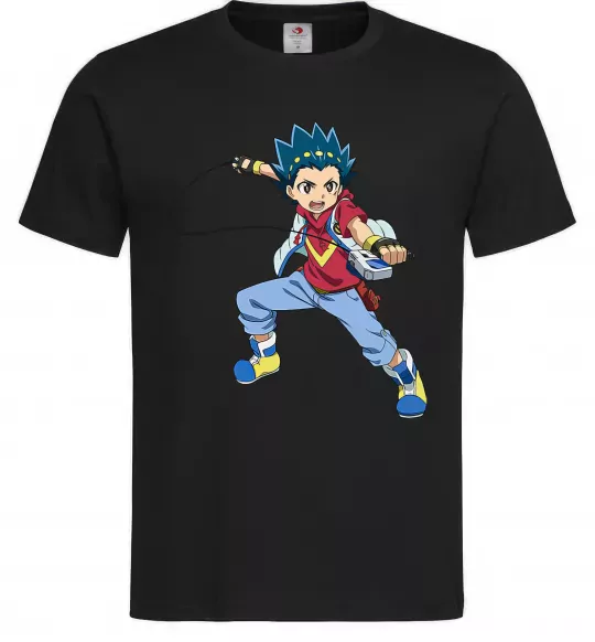 Чоловіча футболка Beyblade Walt Aoi Чорний фото