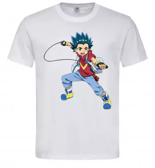 Чоловіча футболка Beyblade Walt Aoi Білий фото