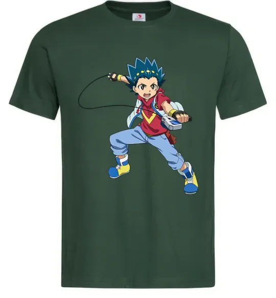 Чоловіча футболка Beyblade Walt Aoi Темно-зелений фото