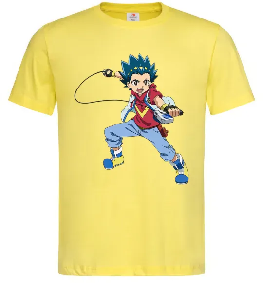Чоловіча футболка Beyblade Walt Aoi Лимонний фото