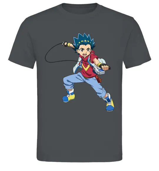 Чоловіча футболка Beyblade Walt Aoi Графіт фото