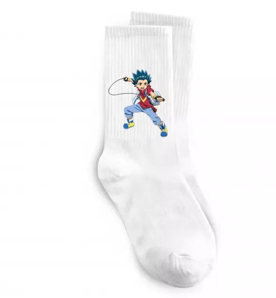 Шкарпетки Beyblade Walt Aoi Білий фото