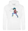 Мужская толстовка (худи) Beyblade Walt Aoi Белый фото