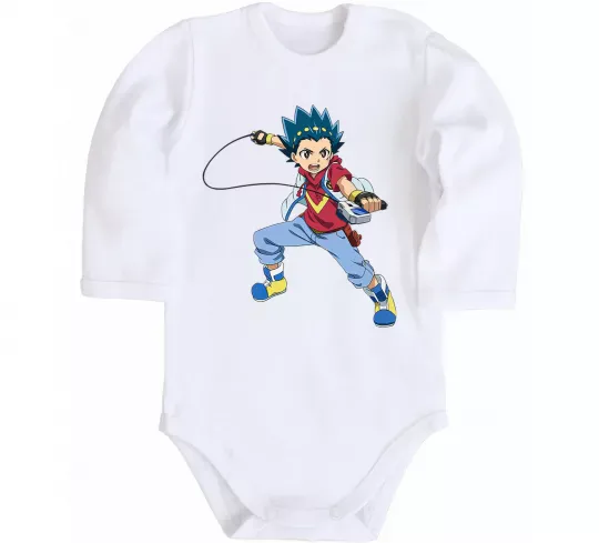 Дитячий бодік Beyblade Walt Aoi Білий фото