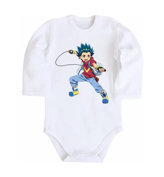 Дитячий бодік Beyblade Walt Aoi Білий фото