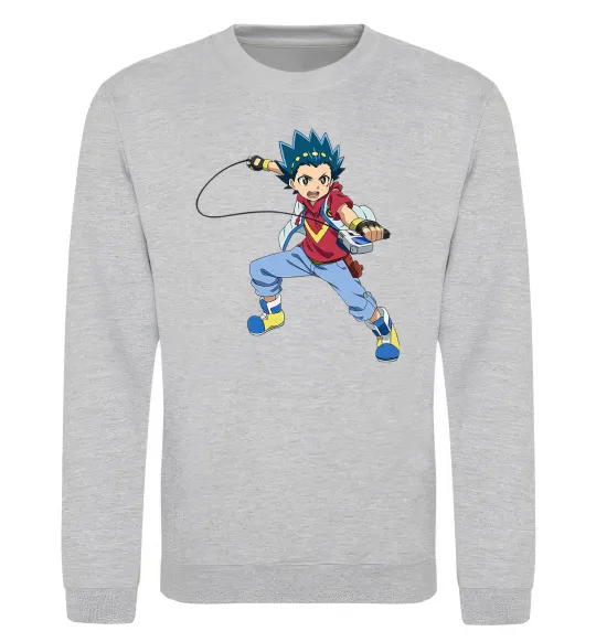 Світшот Beyblade Walt Aoi Сірий меланж фото