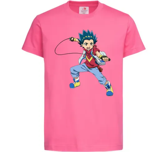 Дитяча футболка Beyblade Walt Aoi Яскраво-рожевий фото
