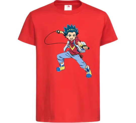 Дитяча футболка Beyblade Walt Aoi Червоний фото