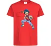 Дитяча футболка Beyblade Walt Aoi Червоний фото