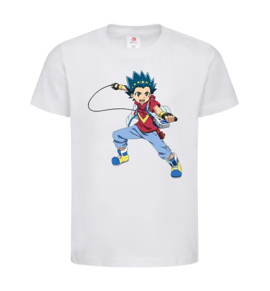 Детская футболка Beyblade Walt Aoi Белый фото