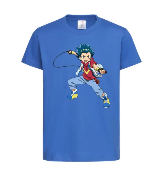 Детская футболка Beyblade Walt Aoi Ярко-синий фото