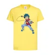 Детская футболка Beyblade Walt Aoi Лимонный фото