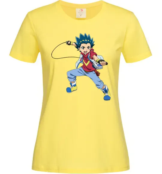Женская футболка Beyblade Walt Aoi Лимонный фото