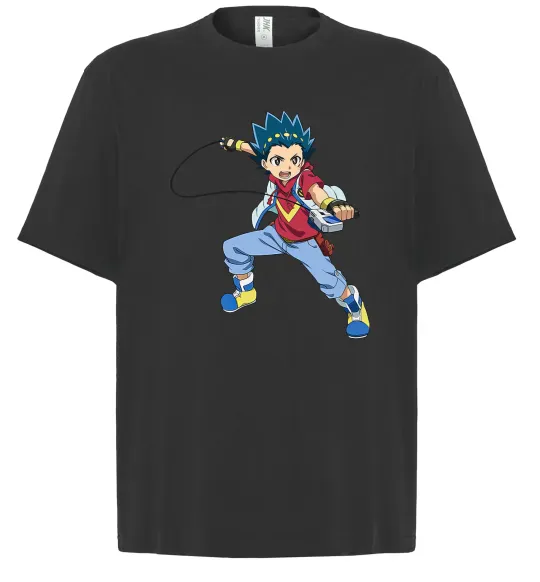 Футболка Оверсайз Beyblade Walt Aoi Черный фото