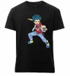 Чоловіча преміум футболка Beyblade Walt Aoi Чорний фото