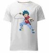 Чоловіча преміум футболка Beyblade Walt Aoi Білий фото