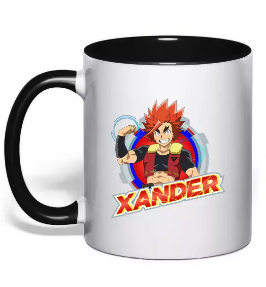 Чашка з кольоровою ручкою Beyblade Xander Чорний фото