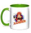 Чашка з кольоровою ручкою Beyblade Xander Зелений фото