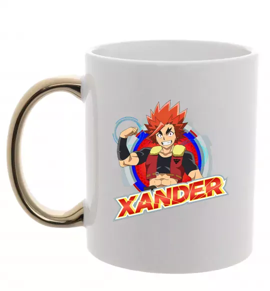 Чашка з кольоровою ручкою Beyblade Xander Золото фото