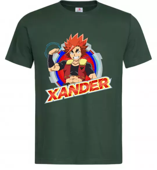 Мужская футболка Beyblade Xander Темно-зеленый фото