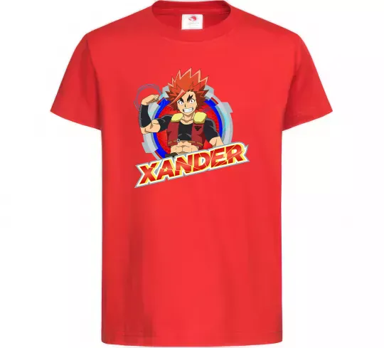 Детская футболка Beyblade Xander Красный фото