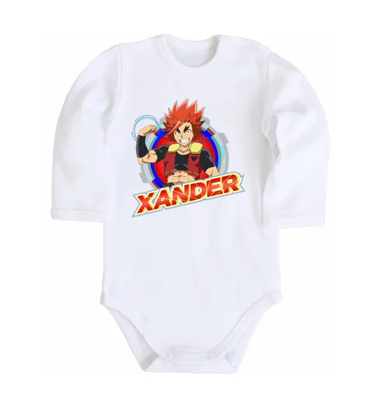 Детский боди Beyblade Xander Белый фото