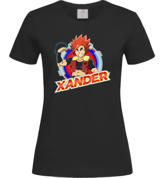 Женская футболка Beyblade Xander Черный фото