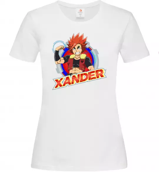 Женская футболка Beyblade Xander Белый фото