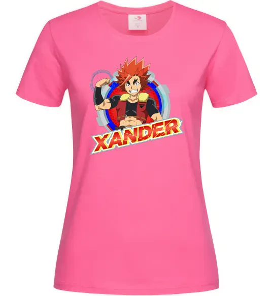 Женская футболка Beyblade Xander Ярко-розовый фото