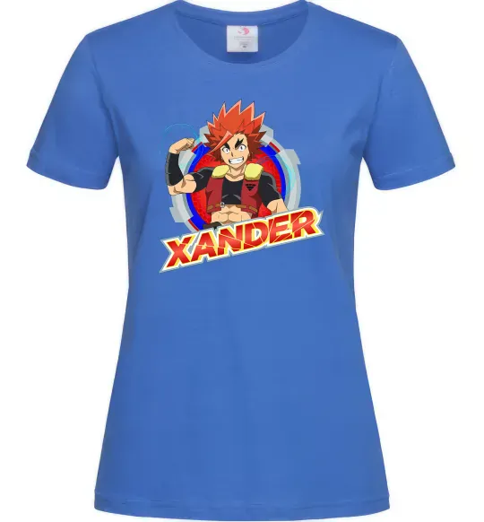 Женская футболка Beyblade Xander Ярко-синий фото