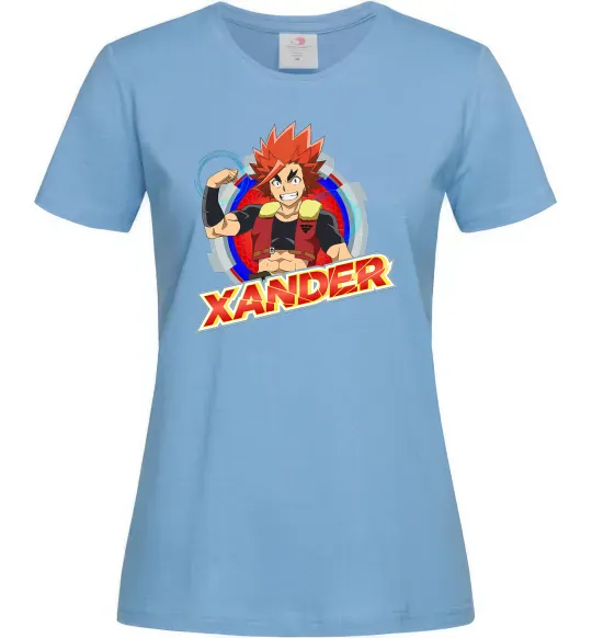 Женская футболка Beyblade Xander Голубой фото