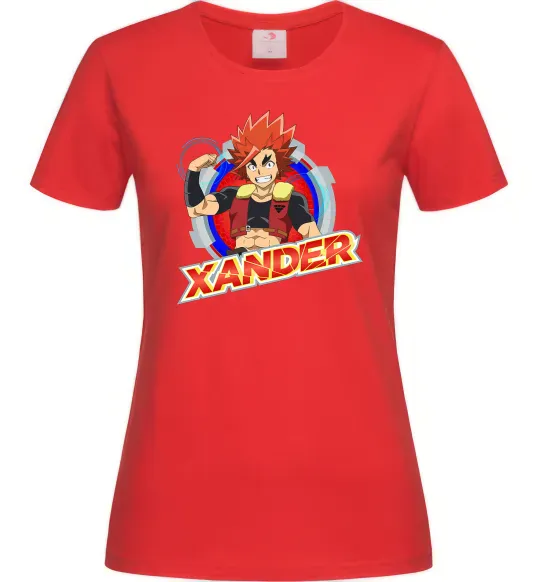 Женская футболка Beyblade Xander Красный фото