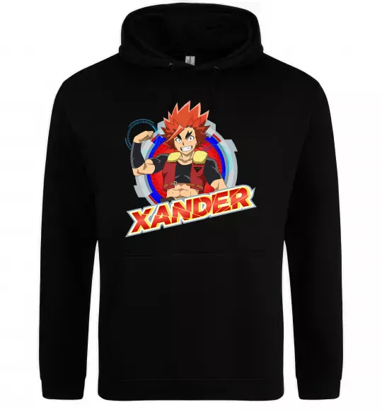 Мужская толстовка (худи) Beyblade Xander Черный фото